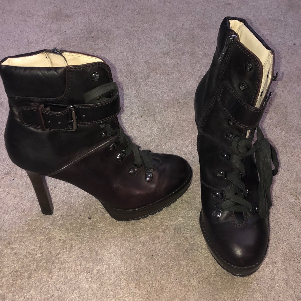 Michael Kors Brown Lace Up Heels
